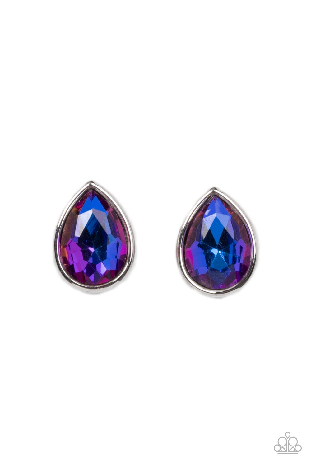 Tear Drop Studs - Multicolored