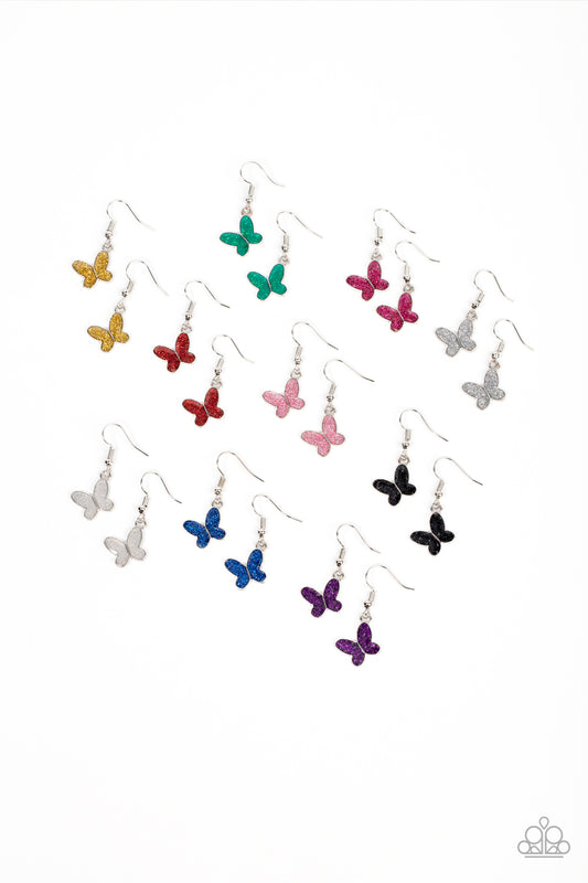 Butterfly Earrings - Multicolored